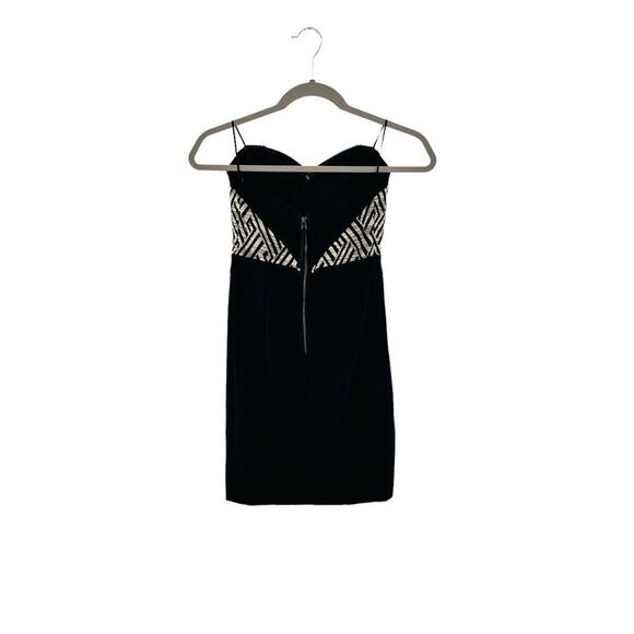 Guess strapless dress  geometrical pattern mini - Picture 2 of 6